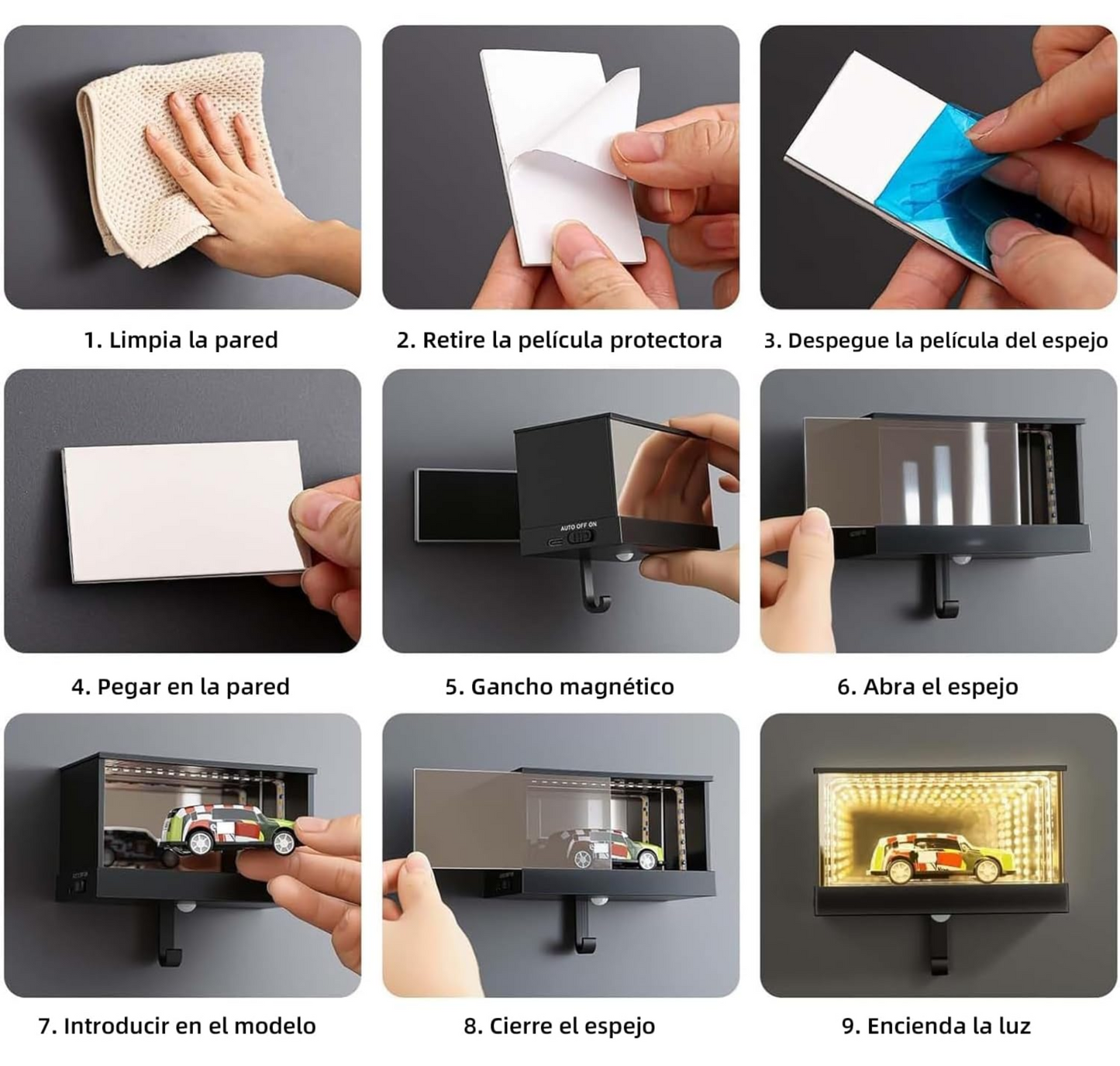 Garaje Infinito Portallaves con Luz LED